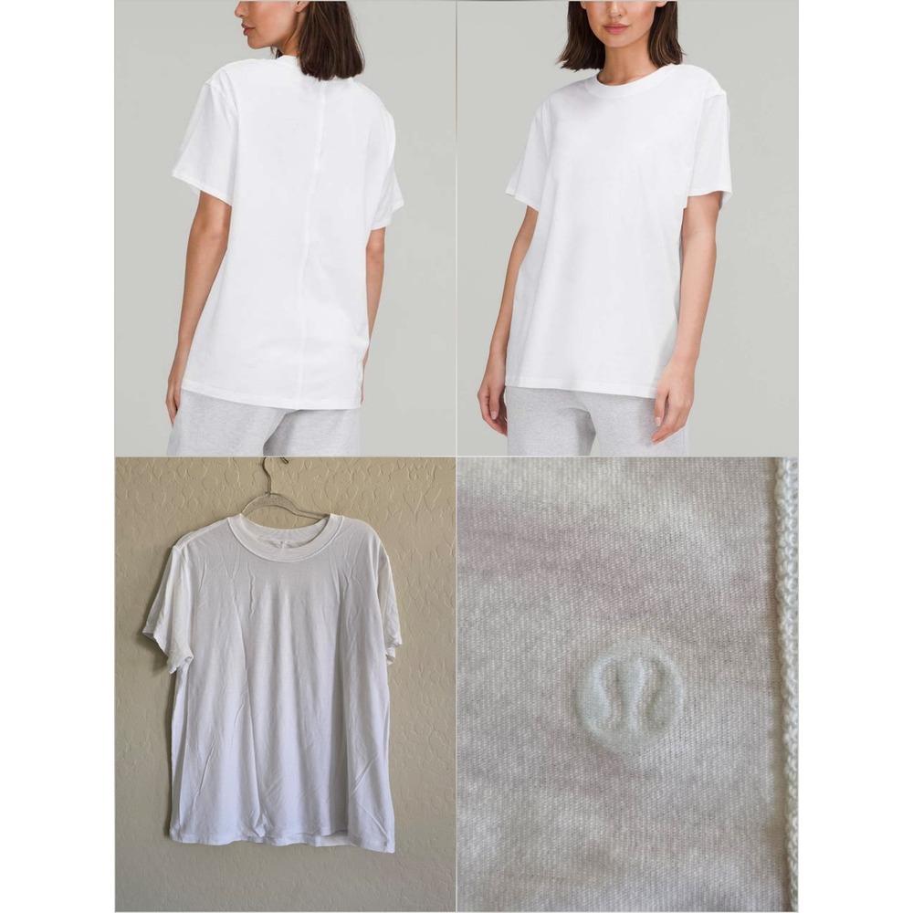 Lululemon All Yours Cotton T-shirt White Activewear Athleisure Casual